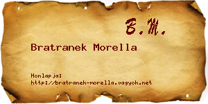 Bratranek Morella névjegykártya